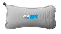 Travel Pal Self Inflating Lumbar Memory Foam Support Pillow Grey (Lifetime Warranty)