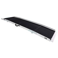 HSRG Folding Non-Skid Aluminum Wheelchair Ramps, Portable Loading Traction Ramp, for Wheelchairs Scooters Mobility Ramp (Size:240x74cm)