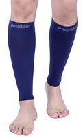 Doc Miller Premium Calf Compression Sleeve 1 Pair 20-30mmHg Graduated Support for Sports Running Circulation Recovery Shin Splints Varicose Veins (Dk Blu S)