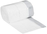 AmazonCommercial Custom Fit White Drawstring Trash Bags - Compatible with simplehuman Type R - 0.98 MIL - 150 Count