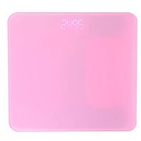 KEYREN Smart Touch LED Digital USB Household Body Fat Scale Measure Weight Scale Digital Weighing Measure Tools (Pink)
