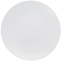 Trendables Premium 8 Inch. Trend White Disposable Plastic Plates, Food Grade Plastic Salad/Dessert Plates - 40 Pack