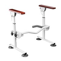 Bathroom Wheelchairs Toilet Handrail Bathroom Grab Rails Punch Free Toilet Carbon Steel Handrail Elderly Pregnant Women Non-Slip Toilet Adjustable Safety Frames