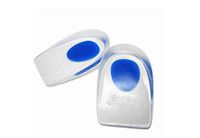 Silicone Gel Comfort Heel Cups Pads/Insoles/Inserts (Large (Blue Dot) UK 7-11/EU 41-45)