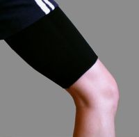 Alpha Medical Compression Thigh Support/Hamstring Brace Groin Support Sleeve (Large Black)