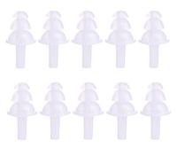 UPSTORE 5Pairs Wireless Ear Plugs with Storage Case Soft Flexible Silicone Anti-Noise Waterproof Earplugs Swimmer Swimwear Swimmig Ear Protector for Adults Children Sleeping Swim (White)