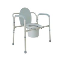 Drive Medical Heavy Duty Bariatric Folding Commode, Gray