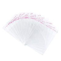 Pandahall 1000pcs 2.95x2.76inch OPP Cellophane Rectangle Resealable Transparent Clear Plastic Poly Bags Self Adhesive Seal Closure Bakery Candy Soap Cookie Jelly Chocolate Package 75x70mm