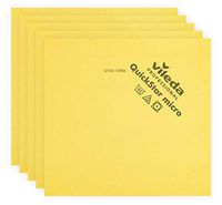 Vileda Professional | QuickStar Mircofiber Cloth | Effective Streak Free Cleaning | Removes Dust & Fingerprints | Great for Sunglasses, Televisions, Cameras, Phone & Computer Screens | 5 Pack | Yellow