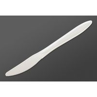 Medium Weight White Plastic Knife
