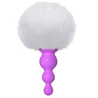 zhangwei Silicone Amal Beads Plug Six Toys Back Mas`Sagers B-útt Plug with Faux Fur Tail for Men Women