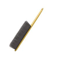 Soft Cleaning Brush - Counter Duster Hair Drafting Brush with Microfiber for Keyboard, Home, Hotel, Bed, Car, Soft Clothes (Yellow)