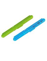 MediArchitect PSC (MA-PSC) Portable Travel Insulin Prefilled Syringe Case for Diabetes (Dark Blue Transparent+Solid Green)