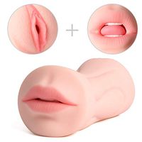 Lifelike Silcone Dolls Men's Male Adult Toys,Best Men Couples Artificial 3D Realistic Toys for Men Male with 2 Entries Silicone Cup Underwear,Gifts