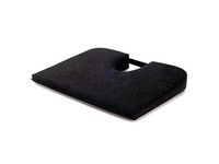 TUSH CUSH Home Office Orthopedic Large Computer Ergonomic Seat Cushion Original - Black Velour Fabric