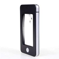 Loupe Magnifier Reading Magnifying Glass with LED Light, Old Man Holding Desktop Rectangular Portable Leather case Mobile Phone Shape Black 119mm 64mm LIXFDJ Vision Assisted Magnification