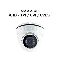 Ares Vision 4 in 1 AHD/TVI/CVI/Analog Dome Camera w/IR Night Vision (5 Mega Pixel, Fixed Lens)
