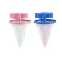 Fxbar 2 PCS Flower-Type Floating Pet Hair Catcher Filtering Hair Removal Cleaning Supplies Washer Lint Catcher(A)