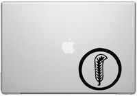 Led Zeppelin Band Plant Vocals Car Tablet Art - Black Vinyl Decal for 13" Macbook