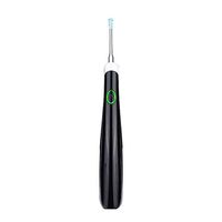 balloonbobo Ear Wax Removal Spiral Ear Cleaner Tool Portable Automatic Electric with LED Light Easy Clean with 4 Silicone Spiral Tips Safe Comfortable for Adults Kids Black