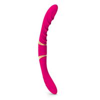 A-YUEYUE Long Realistic Double Heads Silicone Massager Toy, Waterproof for Women Lesbian