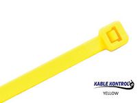 11" Color Cable Ties, 50 lb. Test, (100 Pack - All One Color) (Yellow)