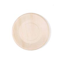 BalsaCircle 50 pcs 8.5-Inch Disposable Natural Brown Birch Wooden Round Plates - Wedding Party Event Catering Tableware