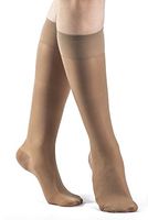 SIGVARIS Women's Sheer Fashion 120 Closed Toe Calf Compression Hose 15-20mmHg