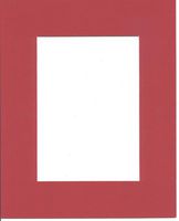 Pack of 5 18x24 Bright Red Picture Mats Mattes Matting with White Core Bevel Cut for 13x19 Pictures