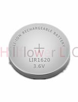 Hillflower 5 Piece LIR1620 1620 CR1620 LM1620 BR1620 Rechargeable Bulk 3.6V Lithium Prime Battery