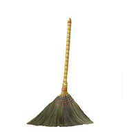Broom Household Portable Cleaning Tool Kitchen Bedroom Mans Grass Broom Brown Size 91 46cm