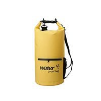Alisy Dry Bags Waterproof, Roll Top Sack Keeps Gear Dry for Kayaking, Rafting, Boating, Swimming, Camping, Hiking, Beach, Fishing (Yellow, 20L)