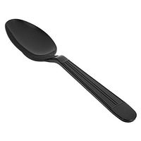 AmazonBasics Heavy-Weight Plastic Spoons, Black, 250-Pack