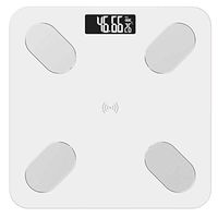 Luckya Weighing Scale Smart Bathroom Scales, Accurate Electronic Digital Weight Scale, Fat/Muscle/Visceral Fat Weighing Scale, Bluetooth APP, 180kg, White