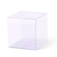 YOZATIA 25PCS Transparent Boxes 3 x 3 x 3 inch, Candy Box, Clear Plastic Boxes Gift Boxes for Wedding, Party and Baby Shower Favors