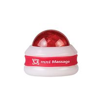 Core Products Mini Omni Massage Ball Manual Roller Massager for Self Massage Therapy Tool, White Cap - Red