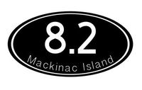 Home Grown Claremore Mackinac Island 8.2 Miles - Michigan U.S.A. - Multiple Colors - Vinyl Sticker Decal | Perfect for Cars Motorcycles Trucks Laptops Wall Décor