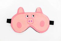 OhMyGifts Pink Peppa Pig Sleeping Eye Mask - Pink Pigs Birthday Design Cute Cartoon Print Bed Supplies Sleep Light-Blocking Eye Cover Gift Idea for Girl Boys Adult Mens Childrens