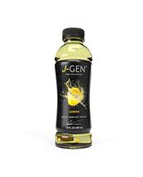 J-GEN Lemon: ANTIOXIDANT-Infused Drink by Julio Iglesias Jr. - Healthy and Refreshing - Helps Fight Aging - Essential Minerals and Vitamins - Contains Electrolytes - 18 FL OZ Bottle - 12 Pack