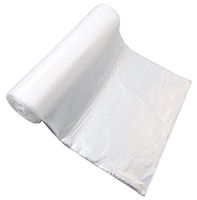 Plastic Bag-Clear HDPE Coreless Star Sealed Trash Liners 55 Gallons 16 mic 38"x60" 200 Bags/cs