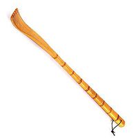 Loriver Wooden Back Scratcher Aid Stick Scratching Massage Roller Long Wooden Body Itchy, Wooden Color, Square