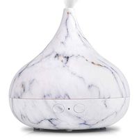 ap airpleasure Ultrasonic Quiet Humidifier Essential Oil Diffuser 400 ml Waterless Auto Shut-off 18 Hours Adjustable Mist Mode Vaporizer for Bedroom, Living Room, Spa, Yoga (Marble)