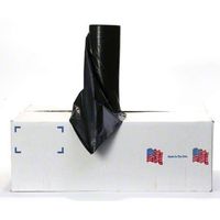 Noramco"T Bag" Heavy Gauge Roll Liner - 38 x 58, Heavy, 56 Gallon, Black (100 Bags/Case)