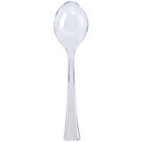 Lillian Plastic Salad Serving Spoon, , 1 Unit, Clear