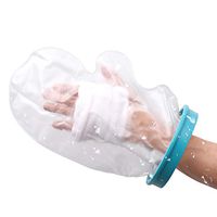 Waterproof Hand Cast Cover for Shower Adult, Reusable Waterproof Bandage Protector for Broken Hand, Wrist, Finger Wound Plastic Dry Bag Water Tight Seal Keep Casts Bandages Dry for Swimming Bathing