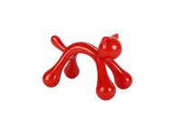 Kikkerland Cat-Shaped Manual Body Massager (Red)