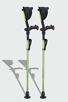 Ergobaum® 7TH Generation Prime by Ergoactives. 1 Pair (2 Units) of Ergonomic Forearm Crutches - Adult 5' - 6'6'' Adjustable (Green)