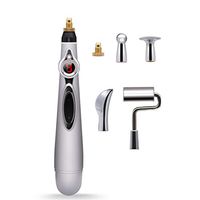 Electronic Acupuncture Pen Electronic Meridian Laser Acupuncture Machine Automatically Explore Acupressure Massage Pain Relief Tool with 5 Different Massage Heads