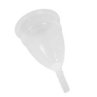 Hengsong Reusable Feminine Protection Cup Menstrual Cup 12 Hours S/L (S-8.4x4.2x0.3cm, White)