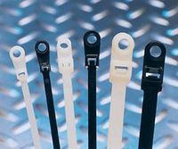 Cable Ties 8" Natural with Mounting Head 100 Pcs. USA